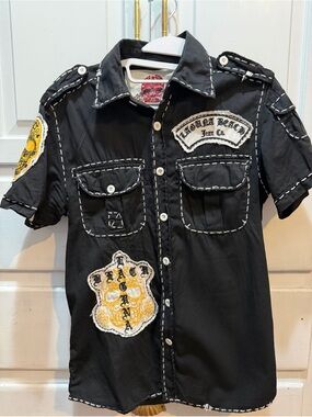 Laguna Beach Jean Co. Men’s Button  Up Short Sleeve Shirt Size Small
